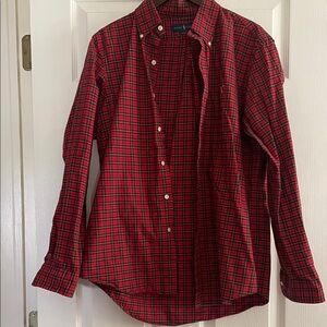 ❤️Ralph Lauren Red  Plaid Button-Down Shirt - Men's❤️